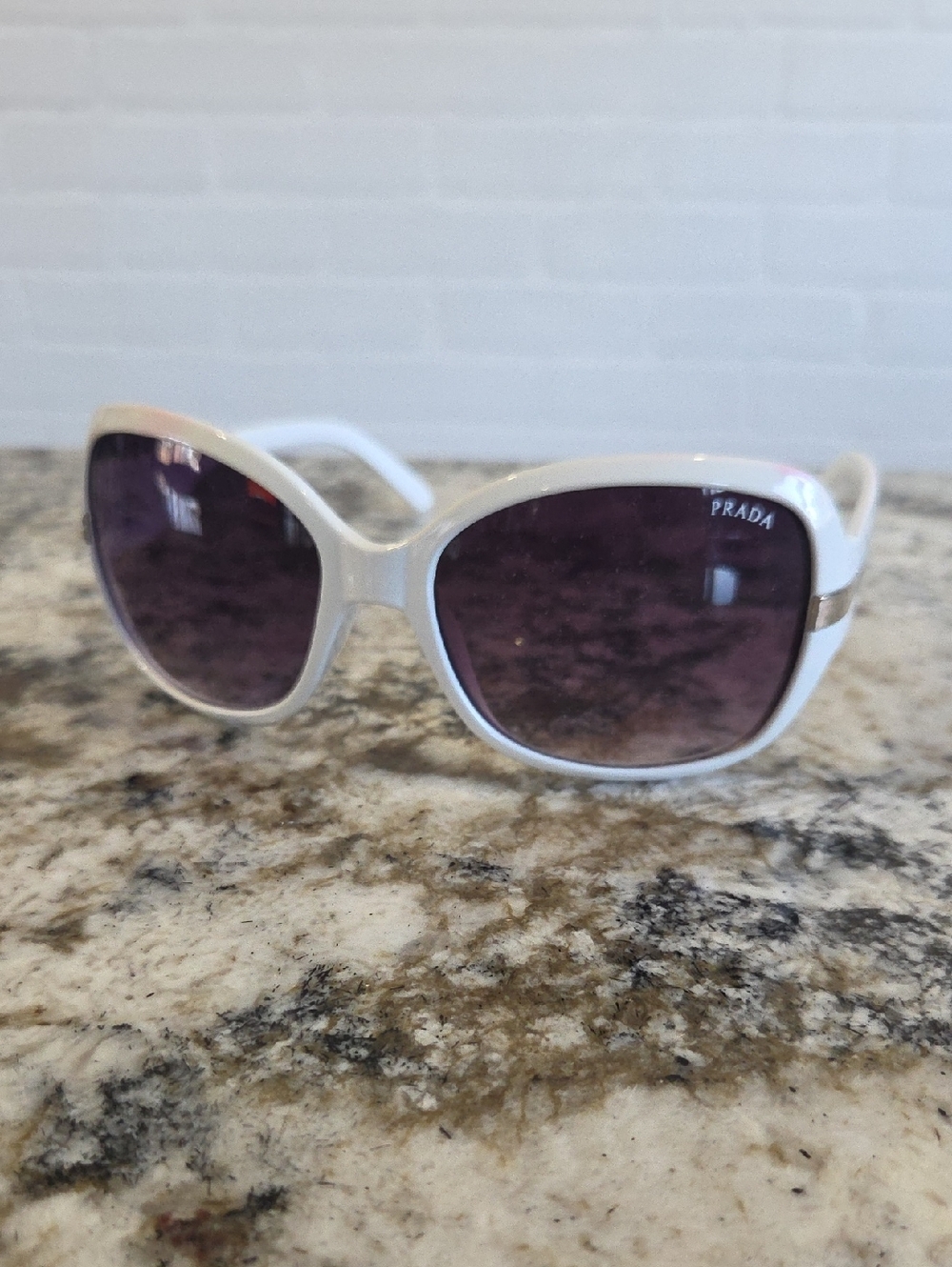 Prada Vintage Sunglasses with Purple Gradient Lenses